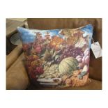 TK Bacchus Brand New Packed 6 x Bacchus Fruit Cushion A Reproduction Print From The Netherlandish