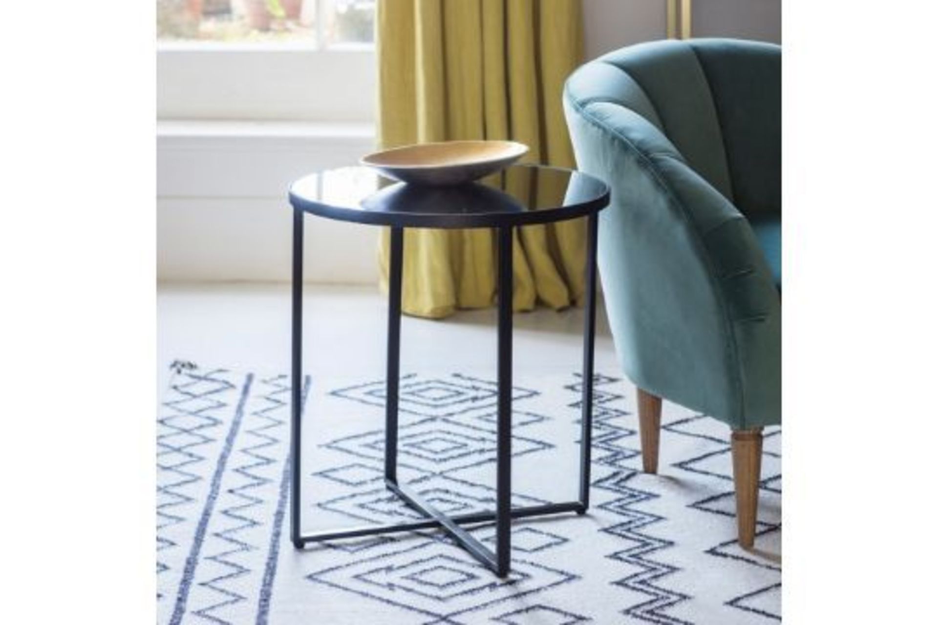 Torrance Side Table Make A Statement With This Trendy Side Table Featuring A Contemporary Smoked