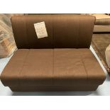 Metz 120cm Sofa Bed in Brown Ideal even for smaller spaces, yet incredibly comfortable, the Metz