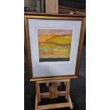 Framed Artwork The Sands At Day Break Limited Edition 9 Of 75 By Louise Davies (British) Signed 59 X