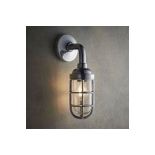 Endon Collection Elcot Polished Aluminium & Clear Glass 1 Light Wall Light 77276 Heavy Cast