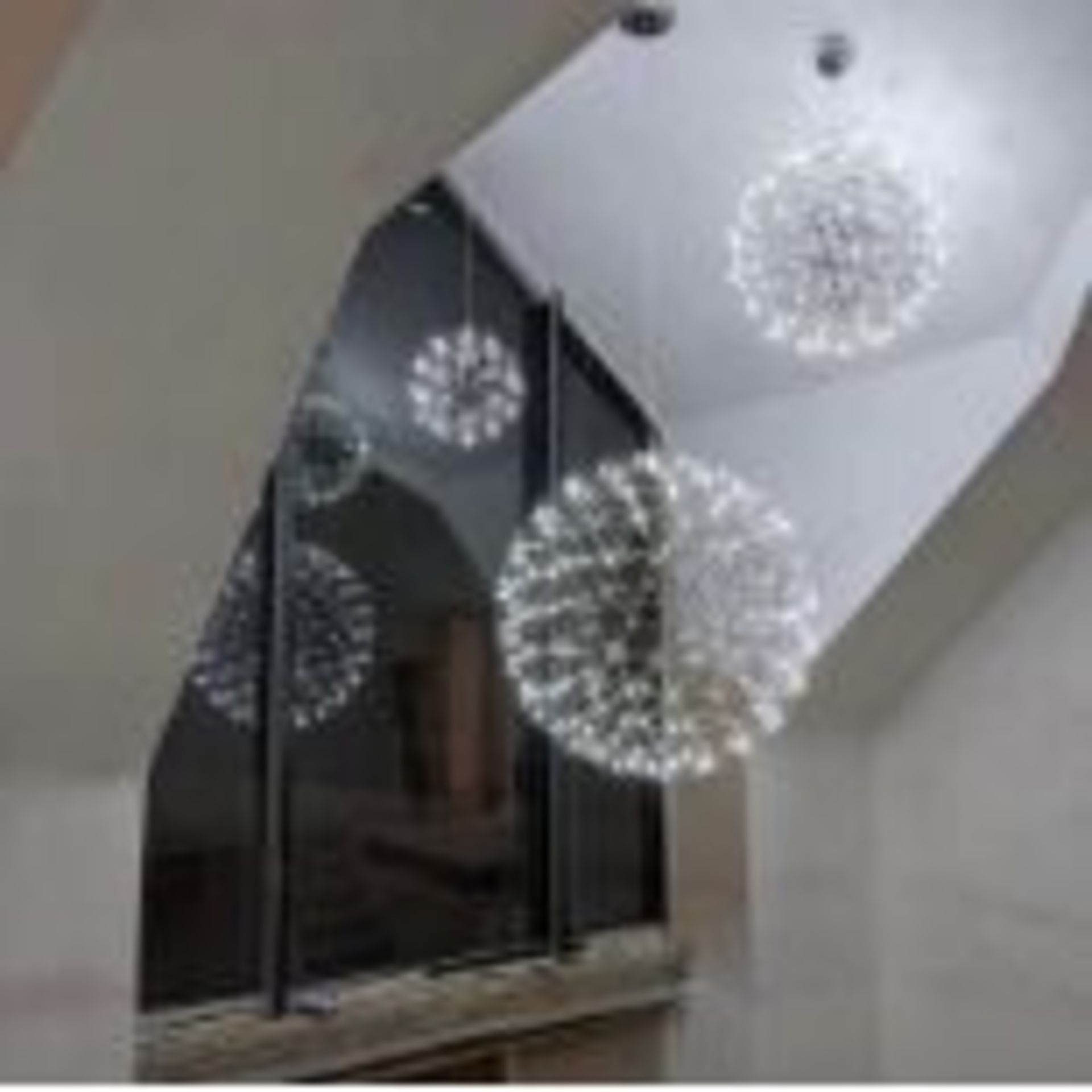 Starburst Hanging Pendant 80cm Diameter x 92 Lights With Its Chrome Bodied Spherical Globe And - Bild 3 aus 3