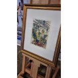 Framed Artwork Covent Garden Flower Market Limited Edition 1 Of 1 By Lucy Kristiane Farley (