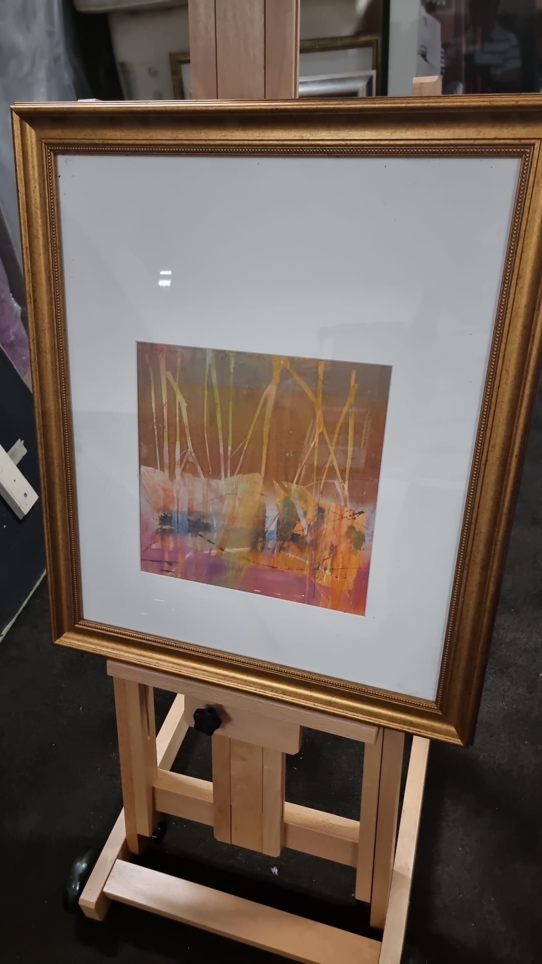 Framed Artwork Monorpint Signed Louise Davies (British) 59 X 69cm (A01) - Bild 3 aus 4