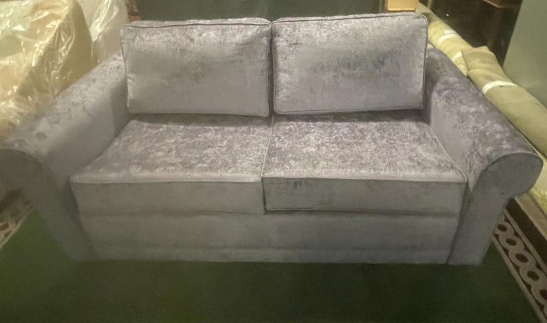 Bianca 140cm Lavender Sofabed Designed with todayâ€™s customer in mind. Extra deep seating - Bild 2 aus 2