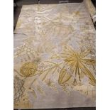 Handmade Rug From The Rug Company Floral Pattern In Yellows And GreysÂ 335 x 244cm Nb Has a rip in
