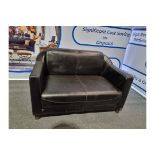 Deco Handmade Leather Sofa Antique Sabbath Black This Art Deco Inspired Sofa Offers Complete Comfort