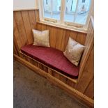 2 x Upholstered Window Seat Pads 125 x 42cm