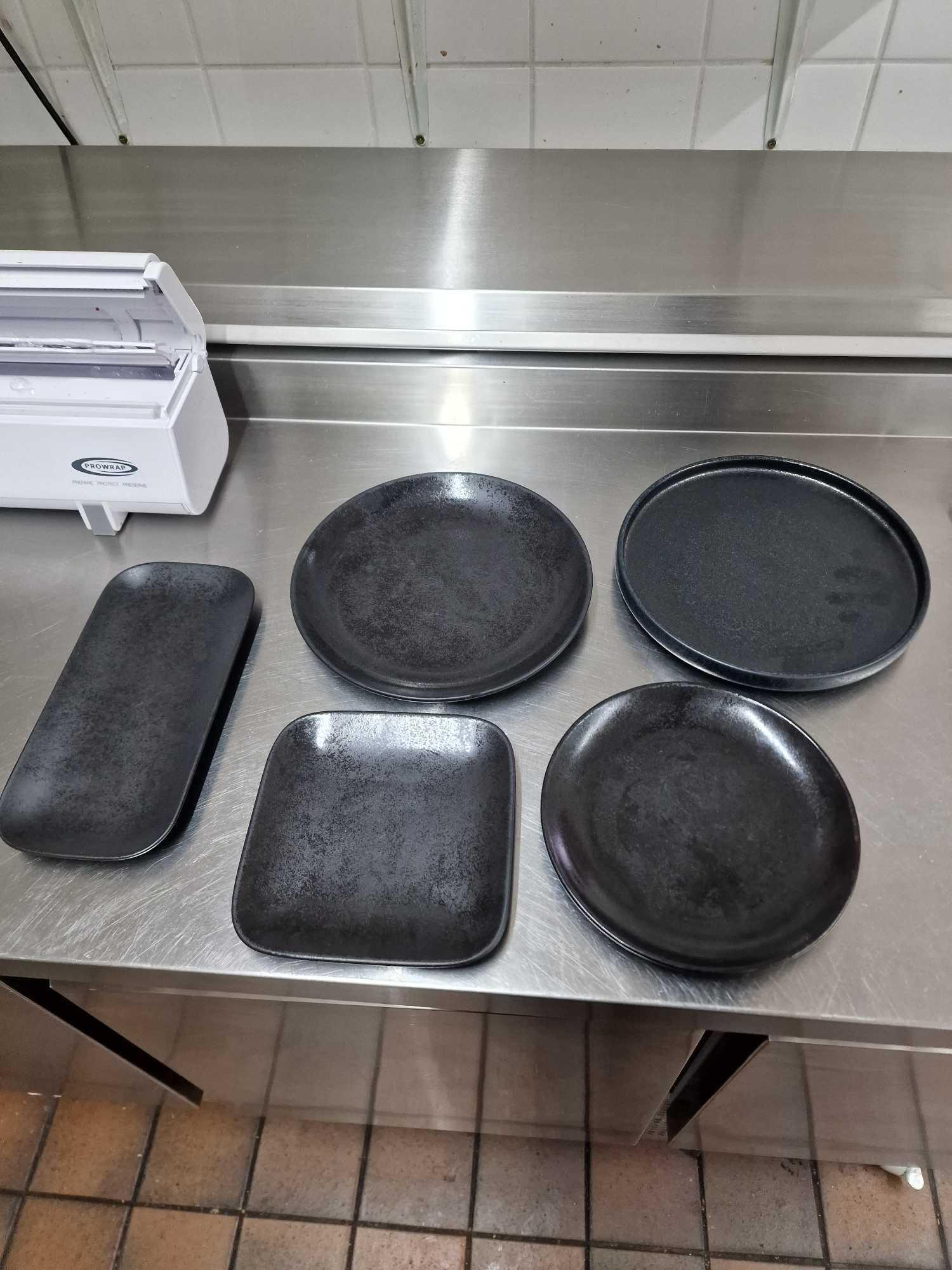 Various Playground Nara Stoneware Collection Flat Plates And RAK Porcelain Tableware As Found