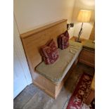 3 x Timber Framed Banquette Fitted Bench Booth Seats Each With A Hinged Lid For Storage With A