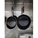 Various Frying Pans And Skillets As Found