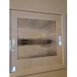 Gillian Allard Framed Print Loch Ewe Area Signed Verso In A Modern White Wood Glazed Frame 48 x 49cm