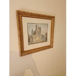 Framed Limited Edition Print The West Front Of Bath Abbey By JMW Turner 1796, A Run Of 1000 Copies