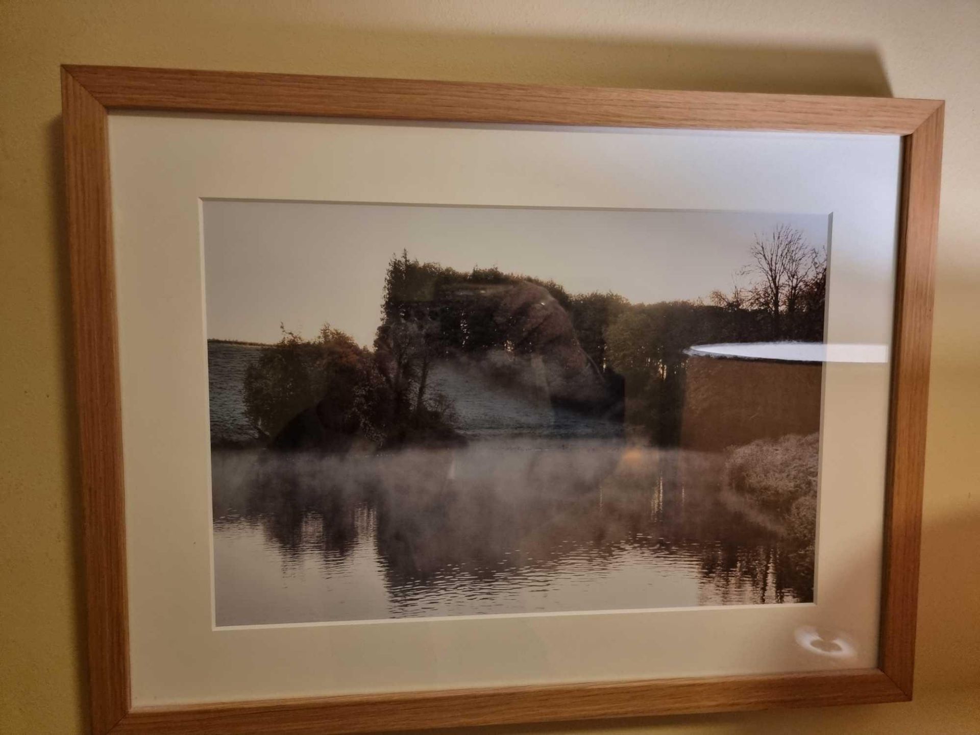 A Framed Landscape Photoprint Attributed To Colin Sturges Okewood Imagery In Modern Wood Frame 51