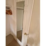 Rectangular Bevelled Frameless Dress Mirror (H)153cm (W)36cm