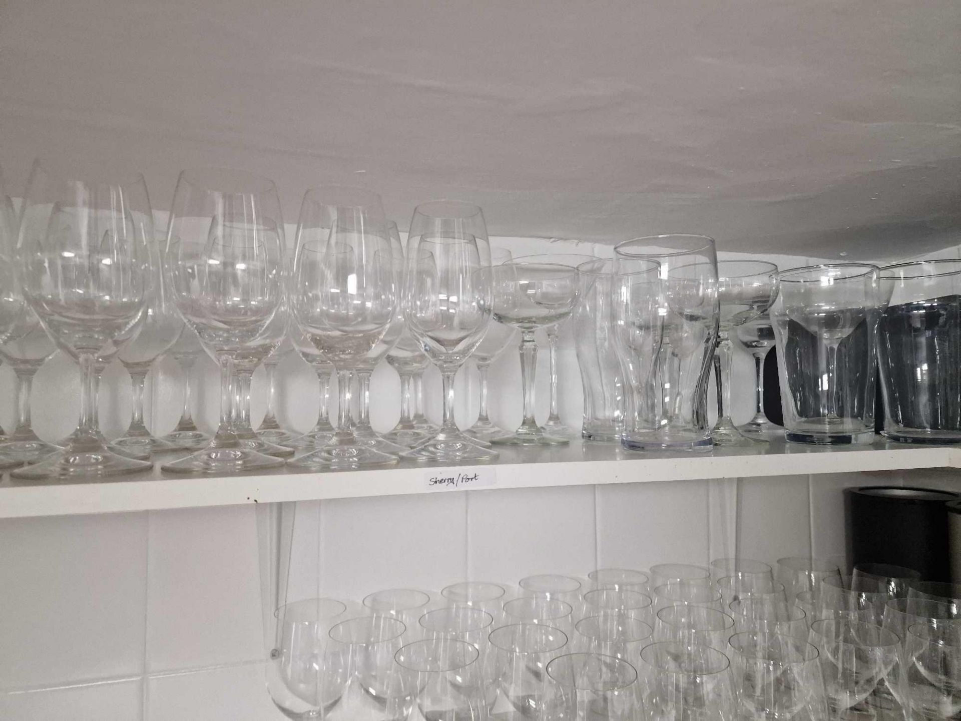 A Large Quantity Of Various Glassware As Found To Include Champagne Flues, Wine Glasses, Hiball - Image 4 of 5