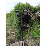 A Cast And Metal Victorian Style Garden Lantern Post 185cm