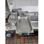 Various Stainless Steel GN Container Pans As Found