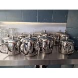 Various Stainless Steel Tea And Coffee Pots And Various Cafetieres As Found