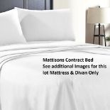 Mattisons Beds For Business Sprung Mattress Contract Standard 135 X 190cm Divan Bed With Mattress