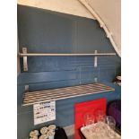 3 X Stainless Steel Wall Mounted Shelves 80 X 27cm