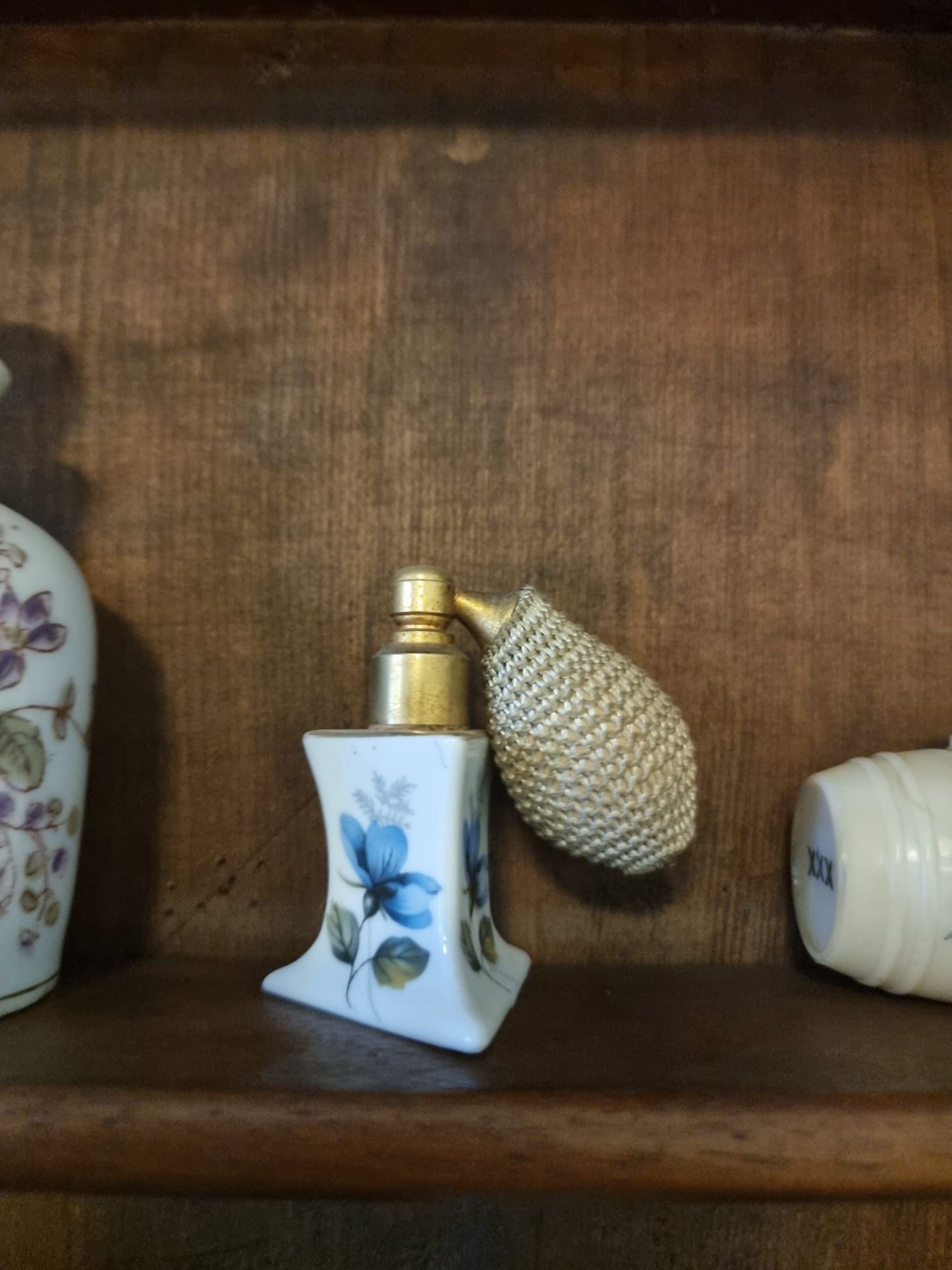 A Glazed Wooden Wall Mounted Display Cabinet To Include The Contents Of 24 X Various Vintage Perfume - Bild 29 aus 30