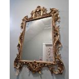 Mid-Century Modern Large La Barge Chippendale Rococo Style Gold Pier Mirror;84 X 137cm