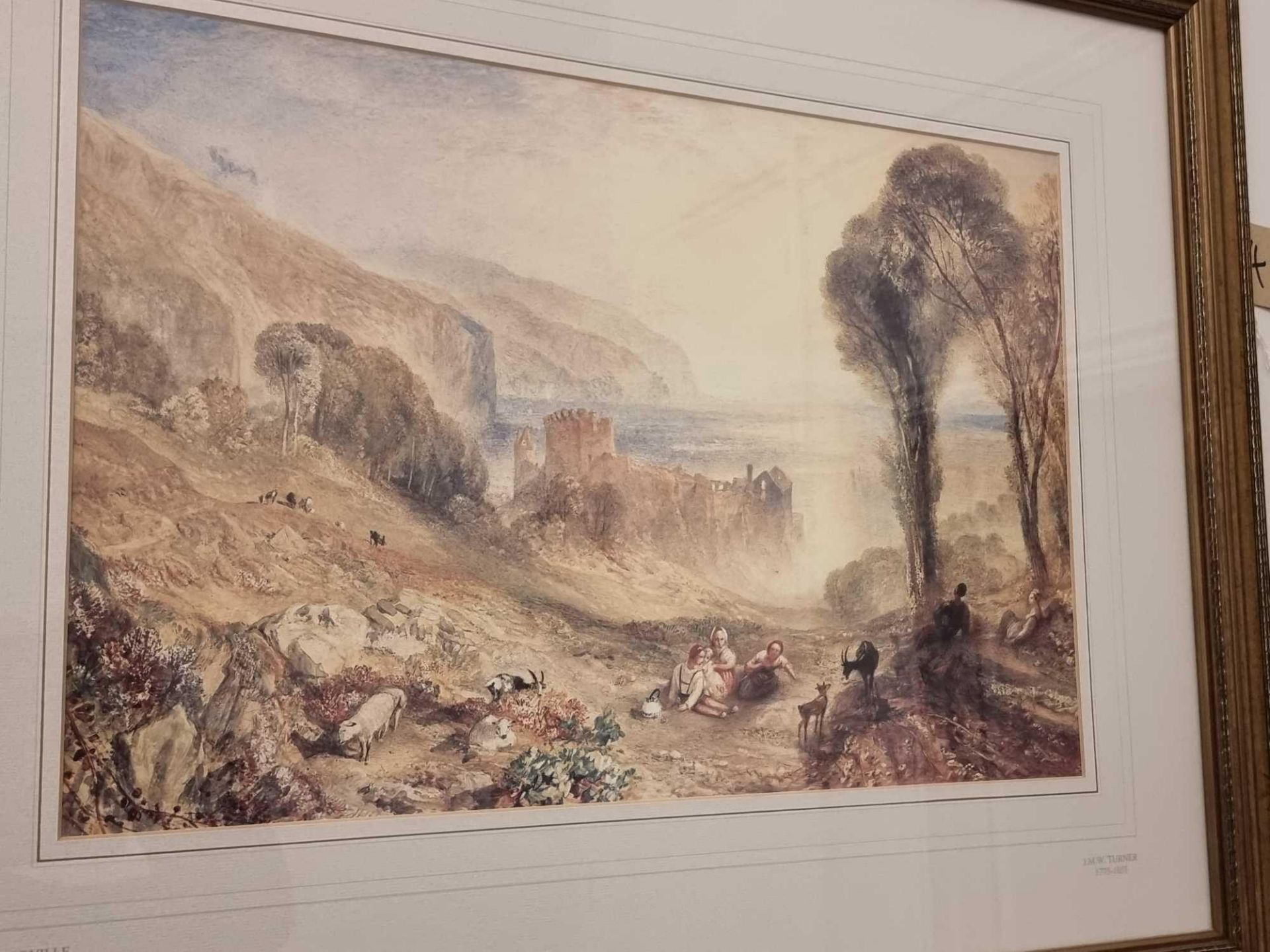 Framed Print Tancarville: Colour Study C.1839 After Joseph Mallord William Turner 1775â‚¬â€œ1851 ( - Bild 2 aus 3