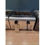 Caterlite 4 Slot Stainless Steel Toaster Adjustable Browning Control 1.4kw To 1.6kw Depending On