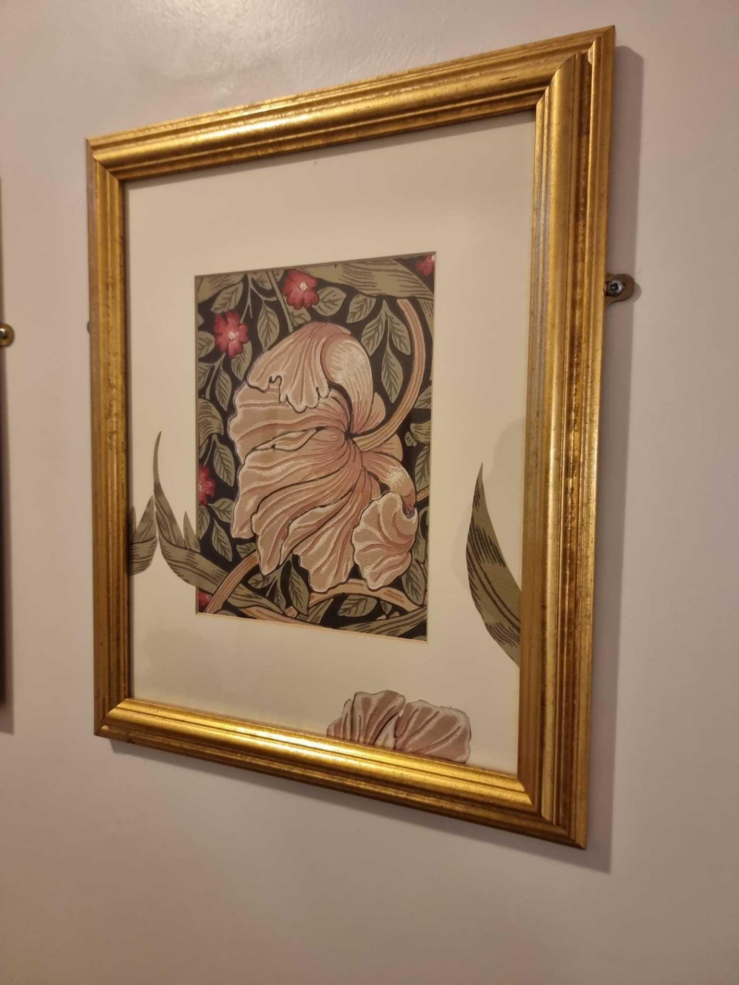2 X Framed William Morris Archive Prints In Gold Frame 34 X 42cm (Room 12) - Bild 3 aus 3