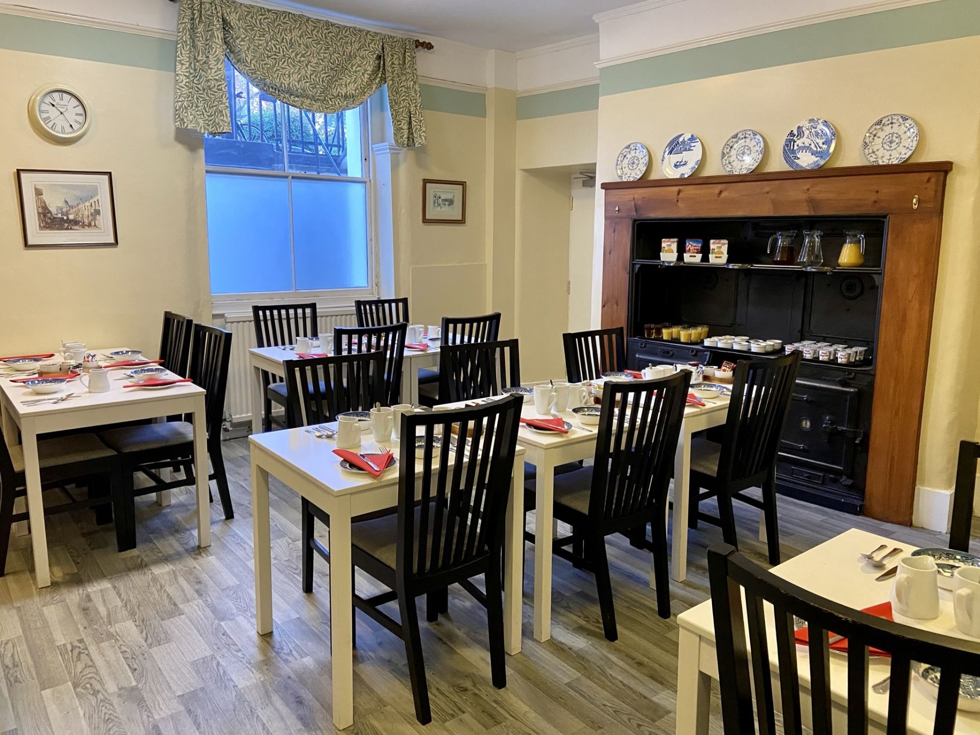 Dining Table White 69 X 69 X 73cm Complete With 2 X Black Oak Upholstered Dining Chairs Width: 42 Cm