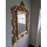 Chippendale Giltwood Style Ornate Pier Mirror 96 X 150cm