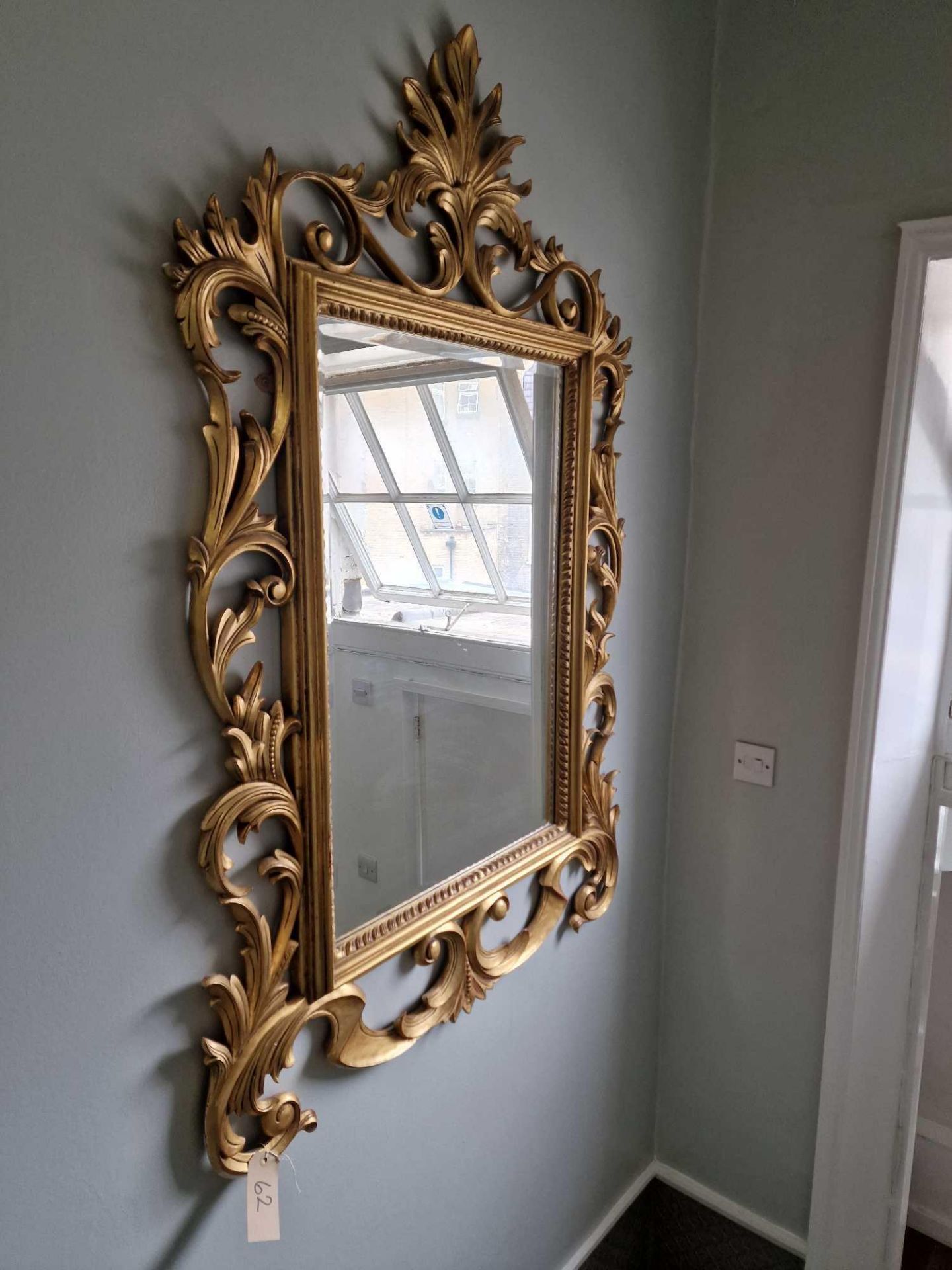 Chippendale Giltwood Style Ornate Pier Mirror 96 X 150cm