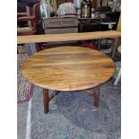 Madrid Round Coffee Table Walnut The Beauty Of Its Mid-Century Design Is What Makes It Stand Out