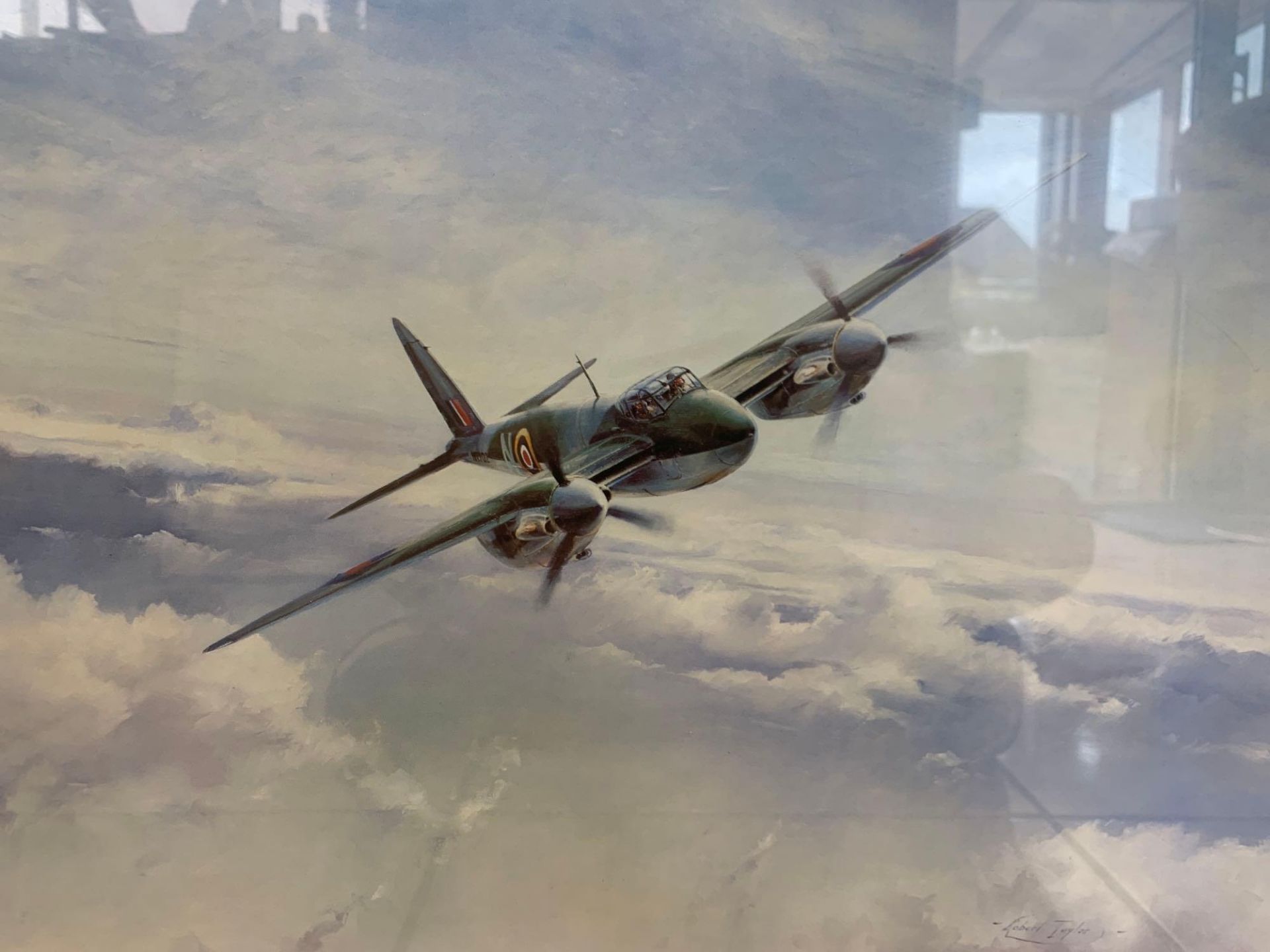 Robert Taylor Limited Edition Print Mosquito, A Rare Edition Print Signed By Leonard Cheshire VC. 63 - Bild 6 aus 7