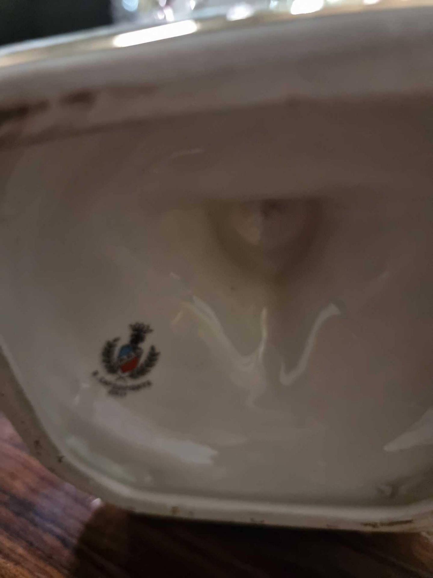 R. Capodimonte Italian Porcelain Ewer Pitcher Impressed Mark on Base 38cm - Bild 5 aus 6