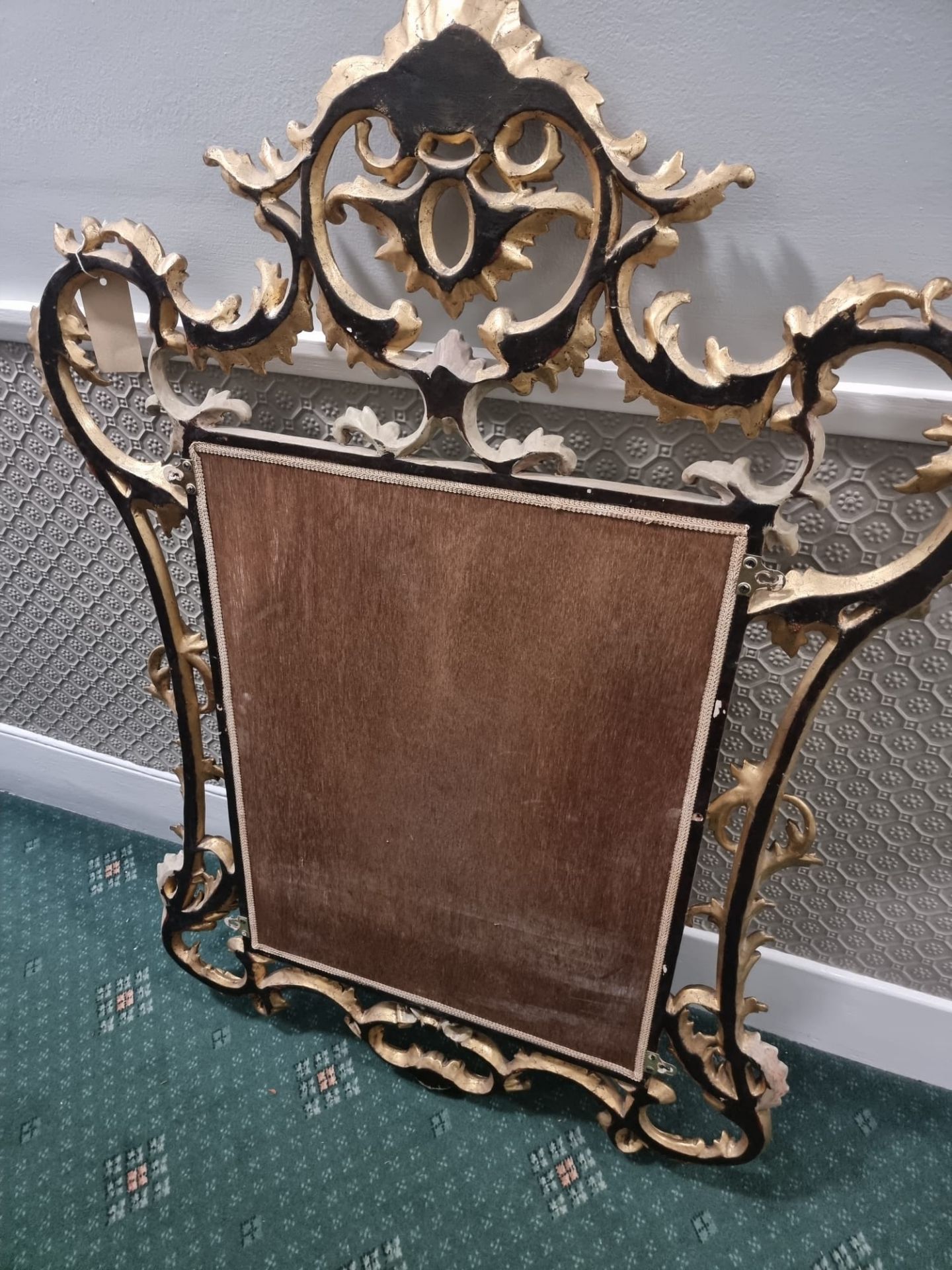 Monumental Louis XV Style Gilt Pier Mirror  Carved And Gilt Overmantle Or Pier Mirror. Original - Image 5 of 5