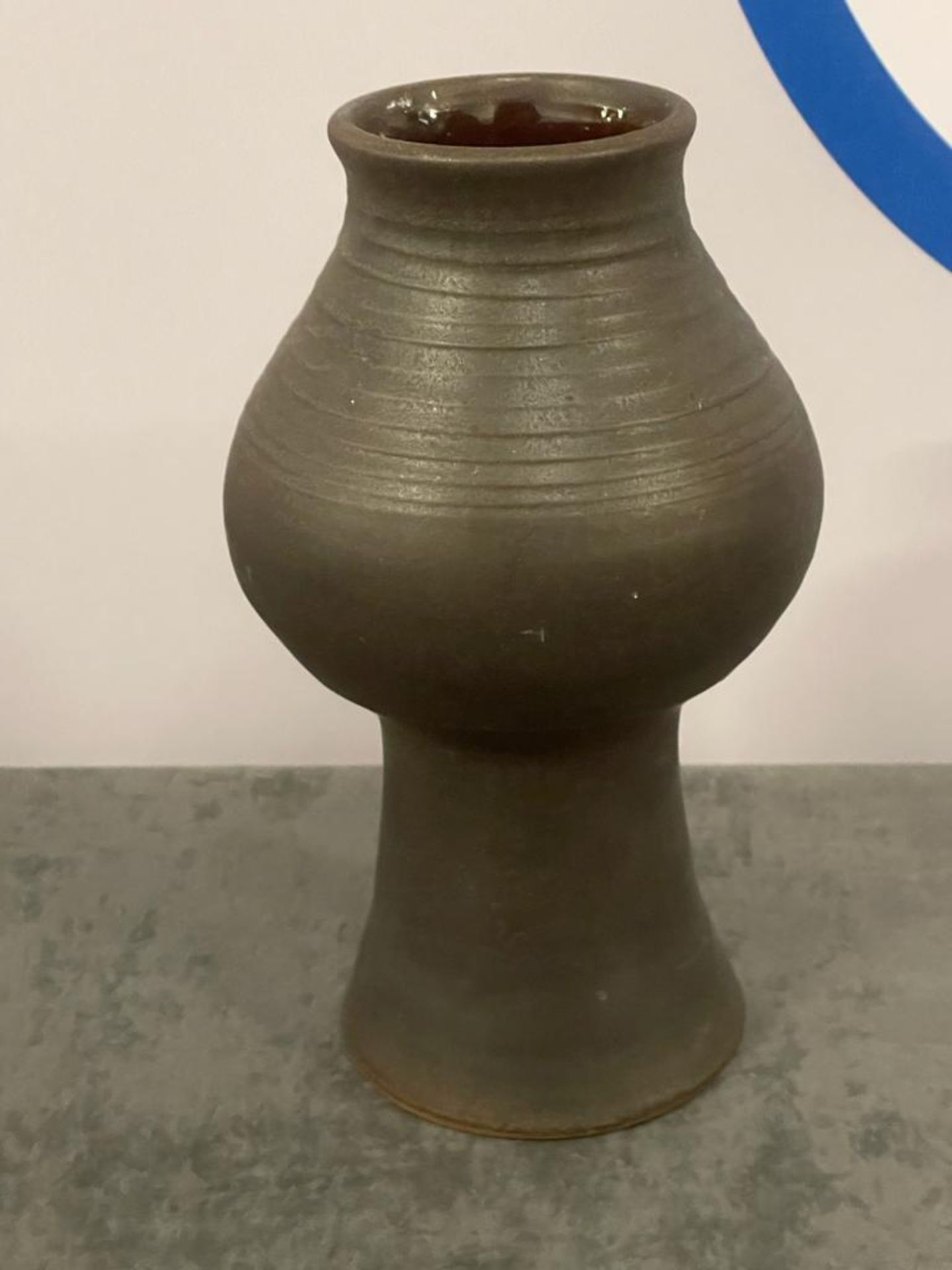 A Contemporary Footed Handmade Vase 25cm ( CP1313)