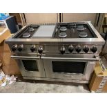 Wolf ICBDF486G Legacy Model - 48" Dual Fuel Range - 6 Burners and Infrared Griddle Wolf dual fuel