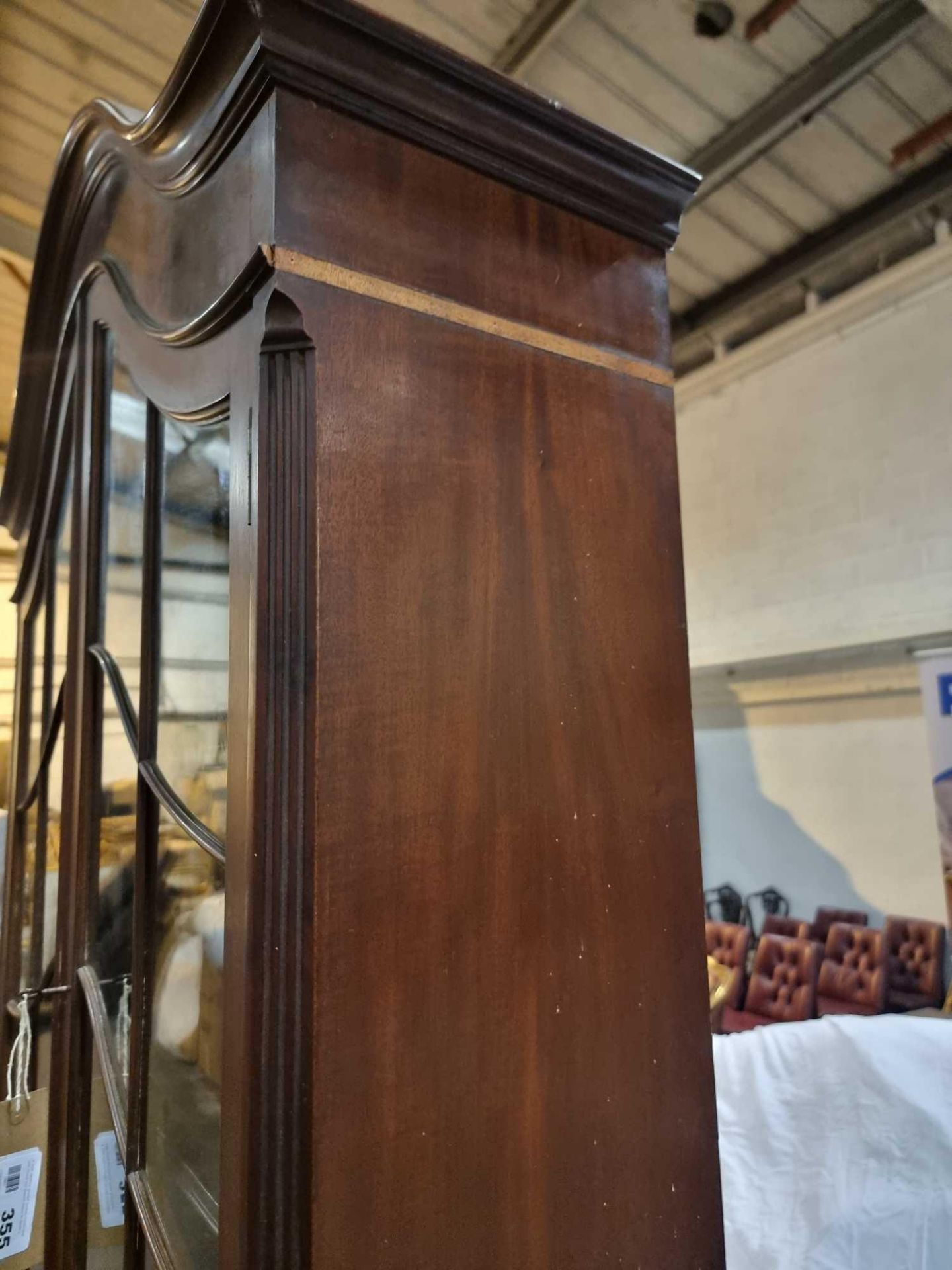 Mahogany Secretaire Bookcase By P E Gane Ltd, 1909-1954, Bristol, Furnishers Surmounted By Double - Image 14 of 15