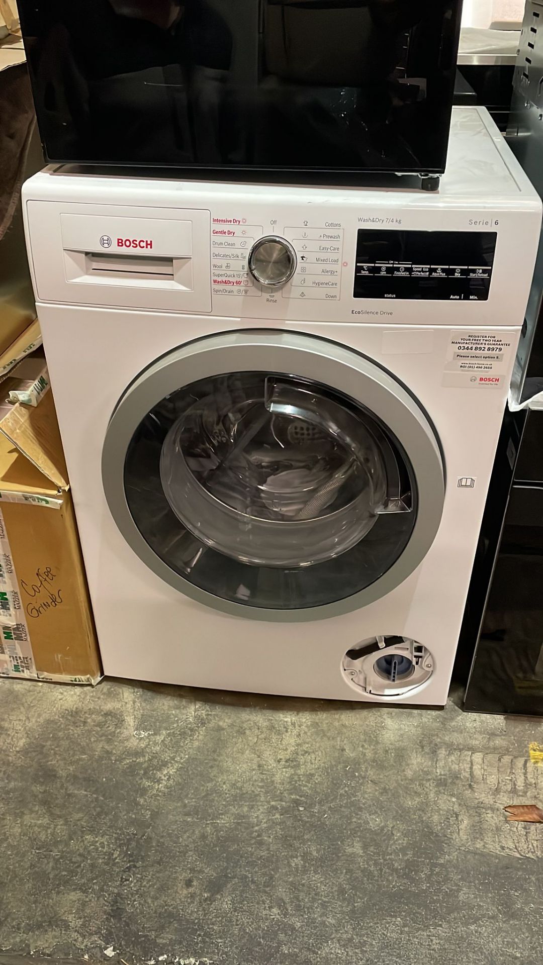 Bosch WVG30462GB Serie 6 7kg Wash 4kg Dry 1500rpm Freestanding Washer Dryer â€“ White Energy