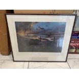 Robert Taylor Art Print Dam Busters signed by Air Marshal, Sir Harold (Mick) Martin, KCB, DSO,