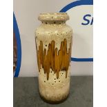 Lava Glaze Brown Ceramic Tall Vase 48cm High ( CP1284)