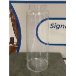 A Cylindriccal Large Glass Vase 70 Cm High ( CP1255)