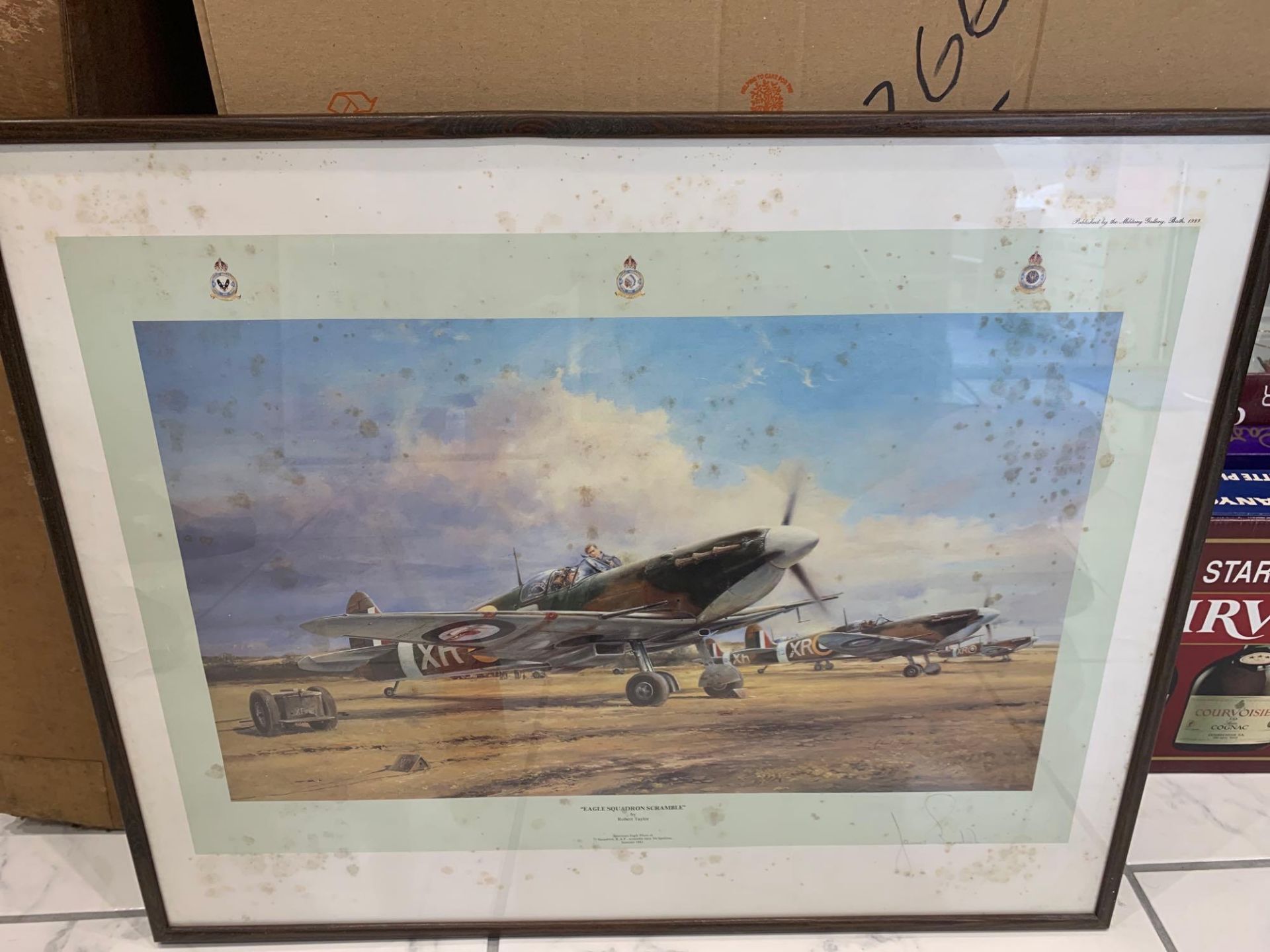 Limited Edition Print By Robert Taylor Titled Eagle Squadron Scramble Signed By Colonel Jim - Image 6 of 6