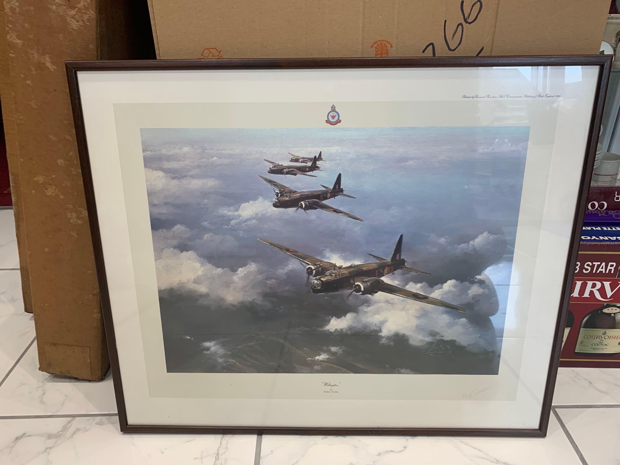 Robert Taylor Limited Edition Print By Wellington Signed By Wellington Pilot, Bill Townsend 63 X