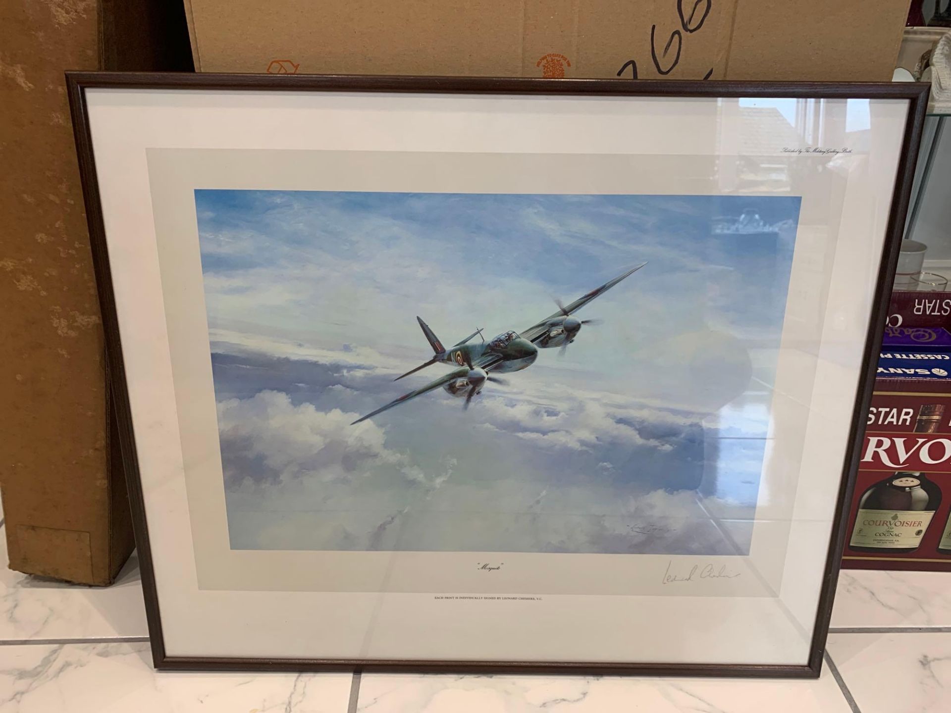 Robert Taylor Limited Edition Print Mosquito, A Rare Edition Print Signed By Leonard Cheshire VC. 63
