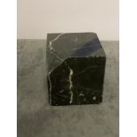 A Black Marble Plinth Cube Stand 7 Cm ( CP1334)
