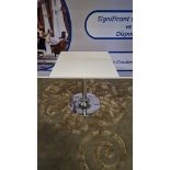 Bistro Table Bontempi An Elegant Design Featuring A Sleek Stainless Steel Pedestal And Chalk White