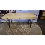 Ravel Natural Vellum and Aged Brass Desk By Julian Chichester A Stunning 1950s Inspired Desk In